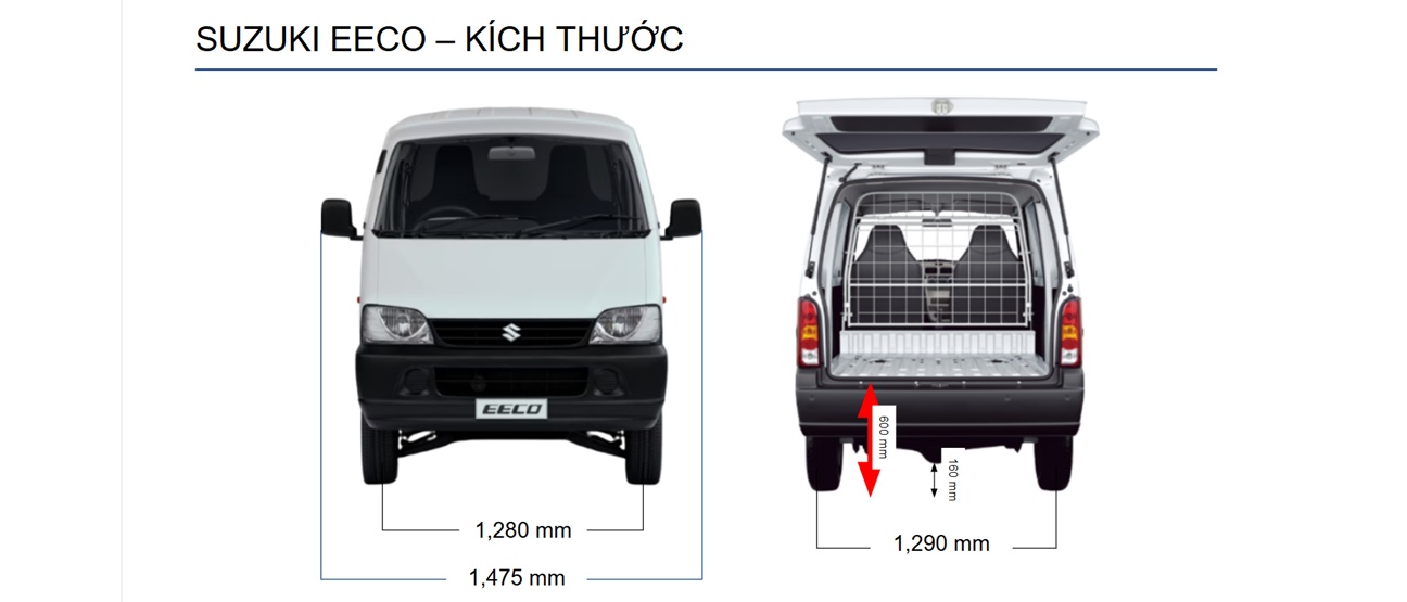 SUZUKI EECO VAN  - BÁN KÍNH VÒNG XOAY NHỎ