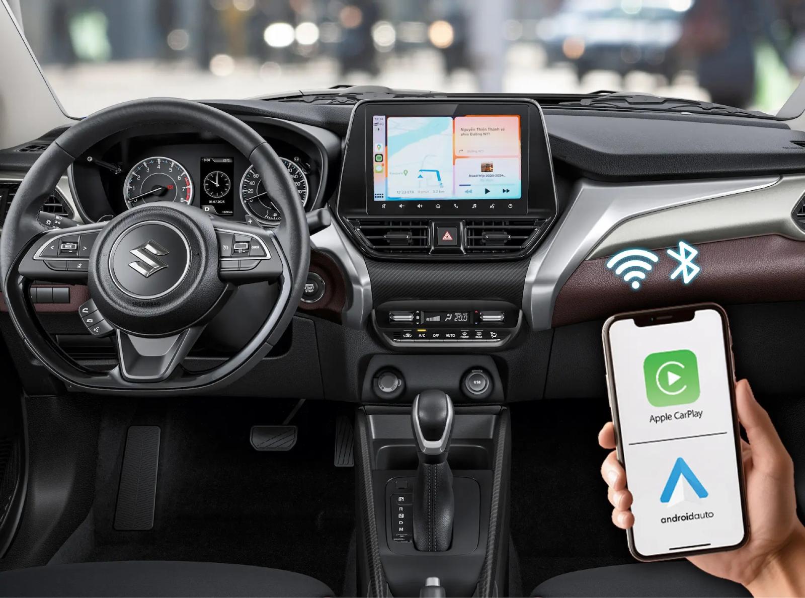 SUZUKI FRONX - MÀN HÌNH GIẢI TRÍ 9INCH KẾT NỐI KHÔNG DÂY