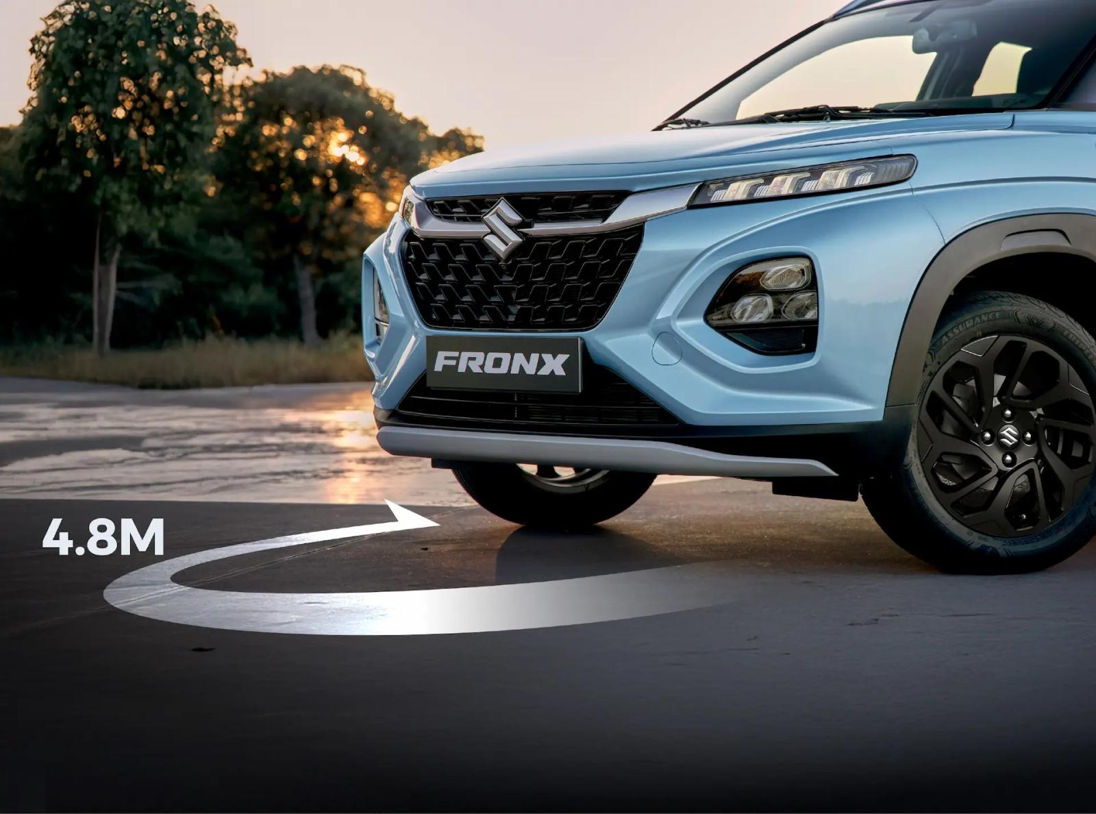 SUZUKI FRONX - BÁN KÍNH QUAY ĐẦU LÝ TƯỞNG 4.8M