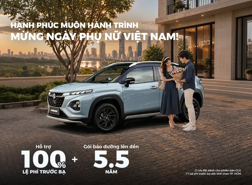 Ưu đãi hấp dẫn tại Suzuki Vinh Nghệ An tháng 10 2026