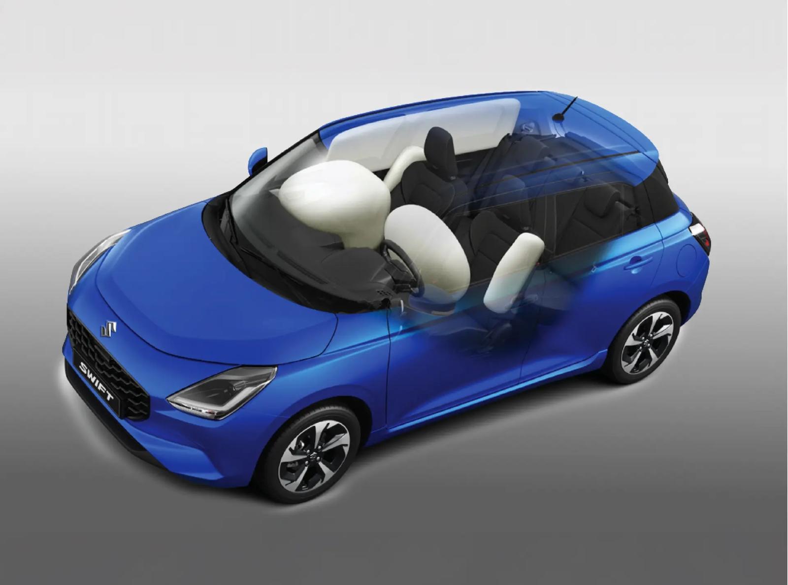 SUZUKI SWIFT HYBRID - HỆ THỐNG 6 TÚI KHÍ SRS TIÊU CHUẨN