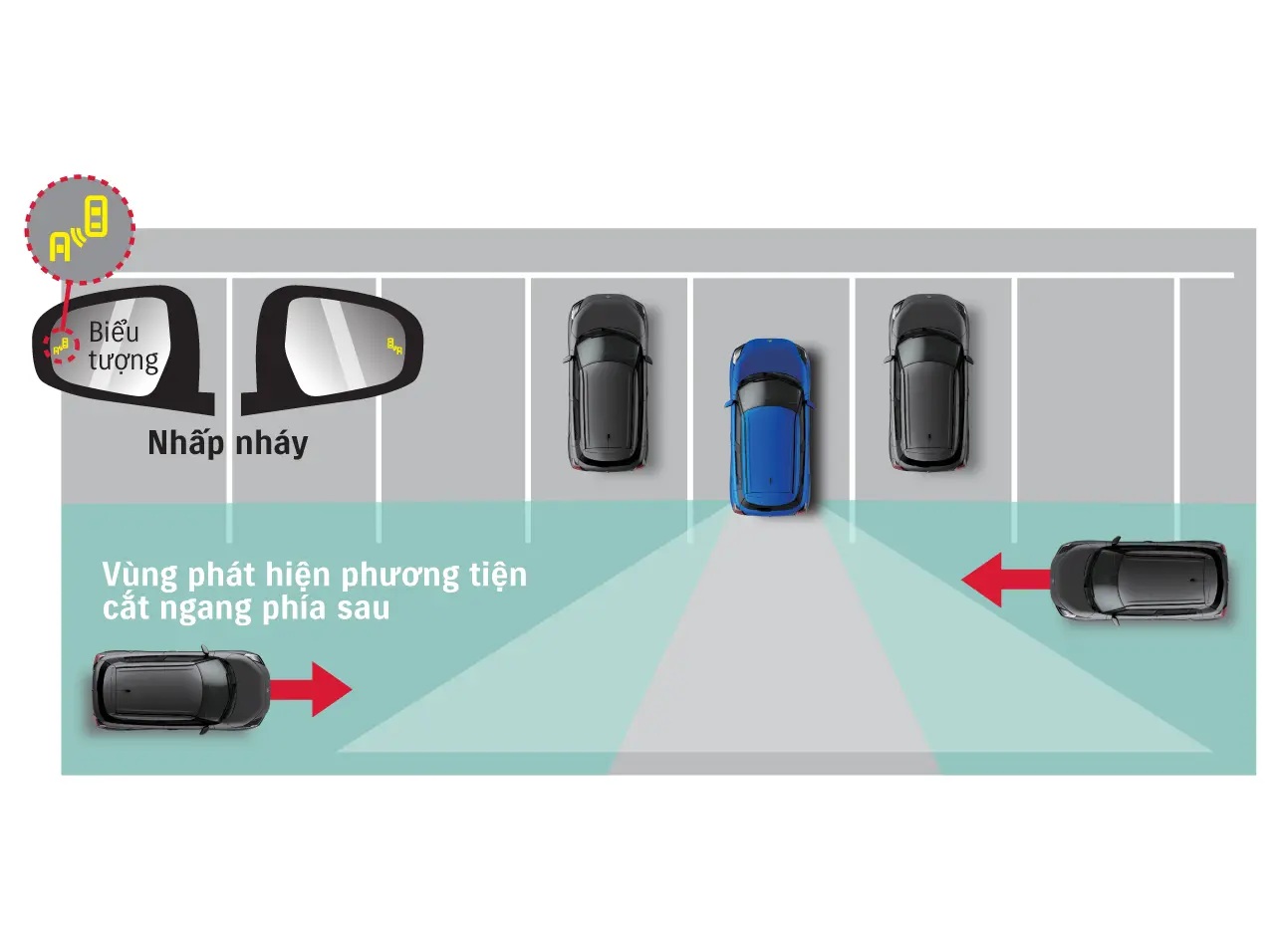 SUZUKI SWIFT HYBRID - CẢNH BÁO PHƯƠNG TIỆN CẮT NGANG KHI LÙI (RCTA)